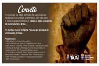 Municpio de Itaja promove evento sobre 130 anos da abolio da escravatura