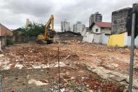 Municpio de Itaja continua demolies para prolongamento da rua Umbelino de Brito