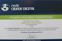 Municpio de Itaja  premiado com Projeto Inovador Catarinense 